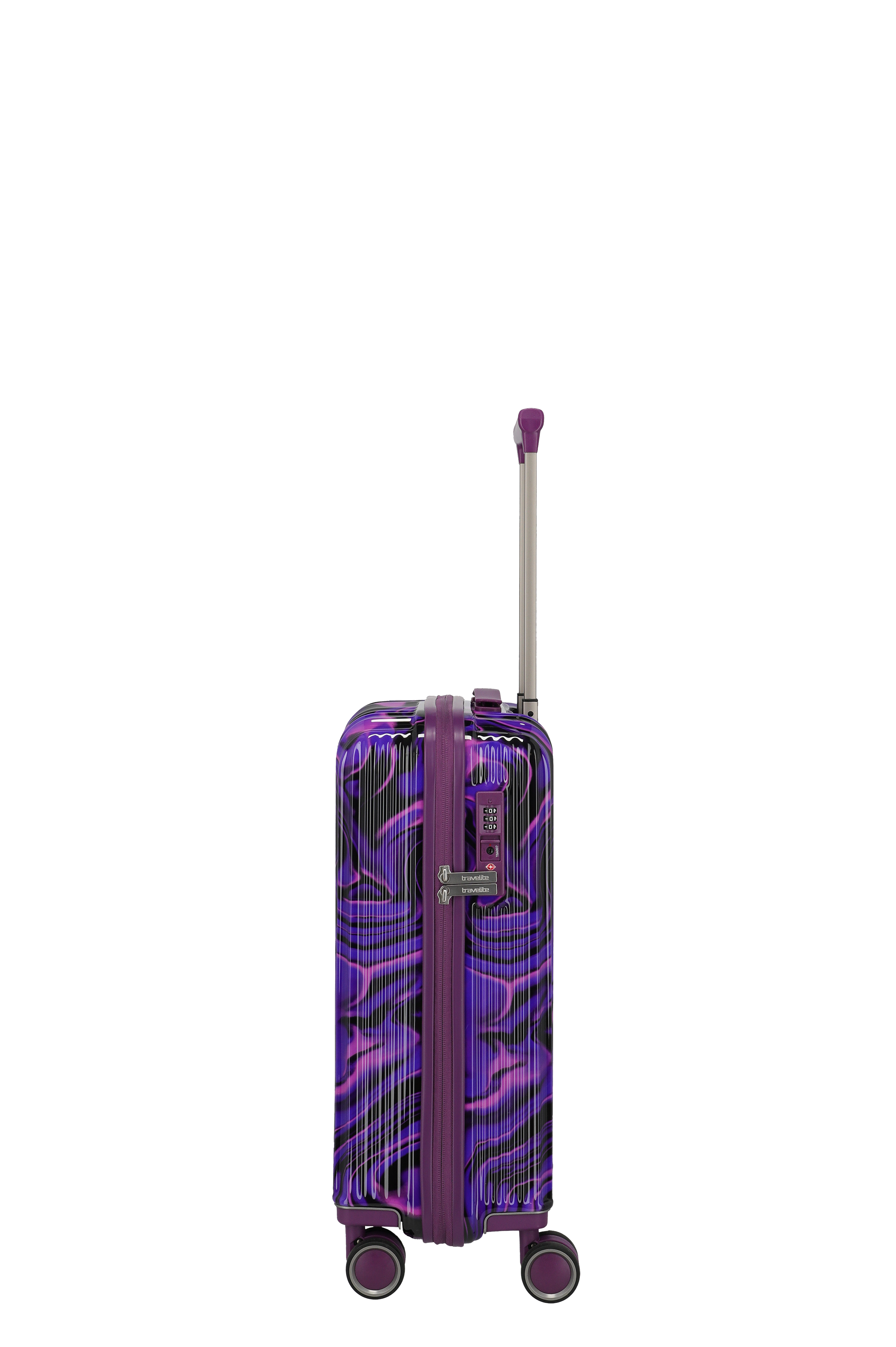 LASCANA Edition hard suitcase size S (55 cm) in purple